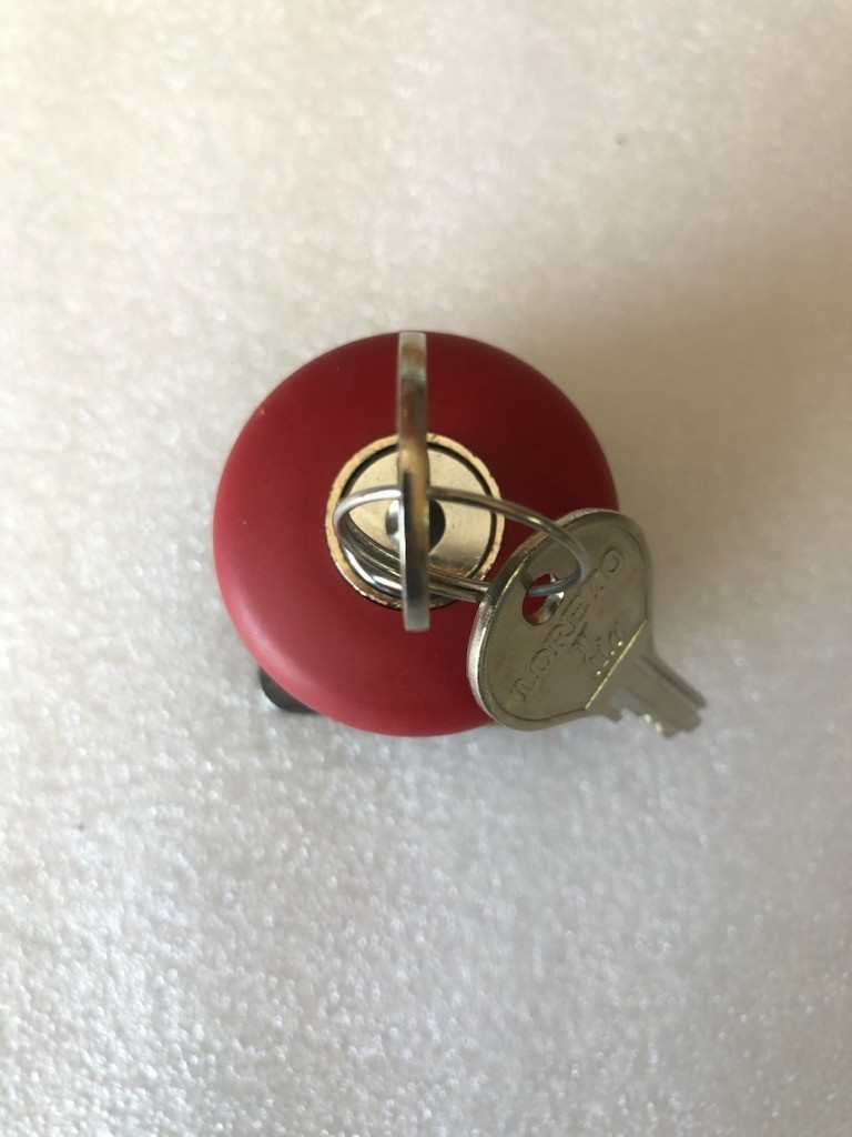 Altech AMLKB4, Red Estop Pushbutton,30mm, Mushroom Head, Key Release