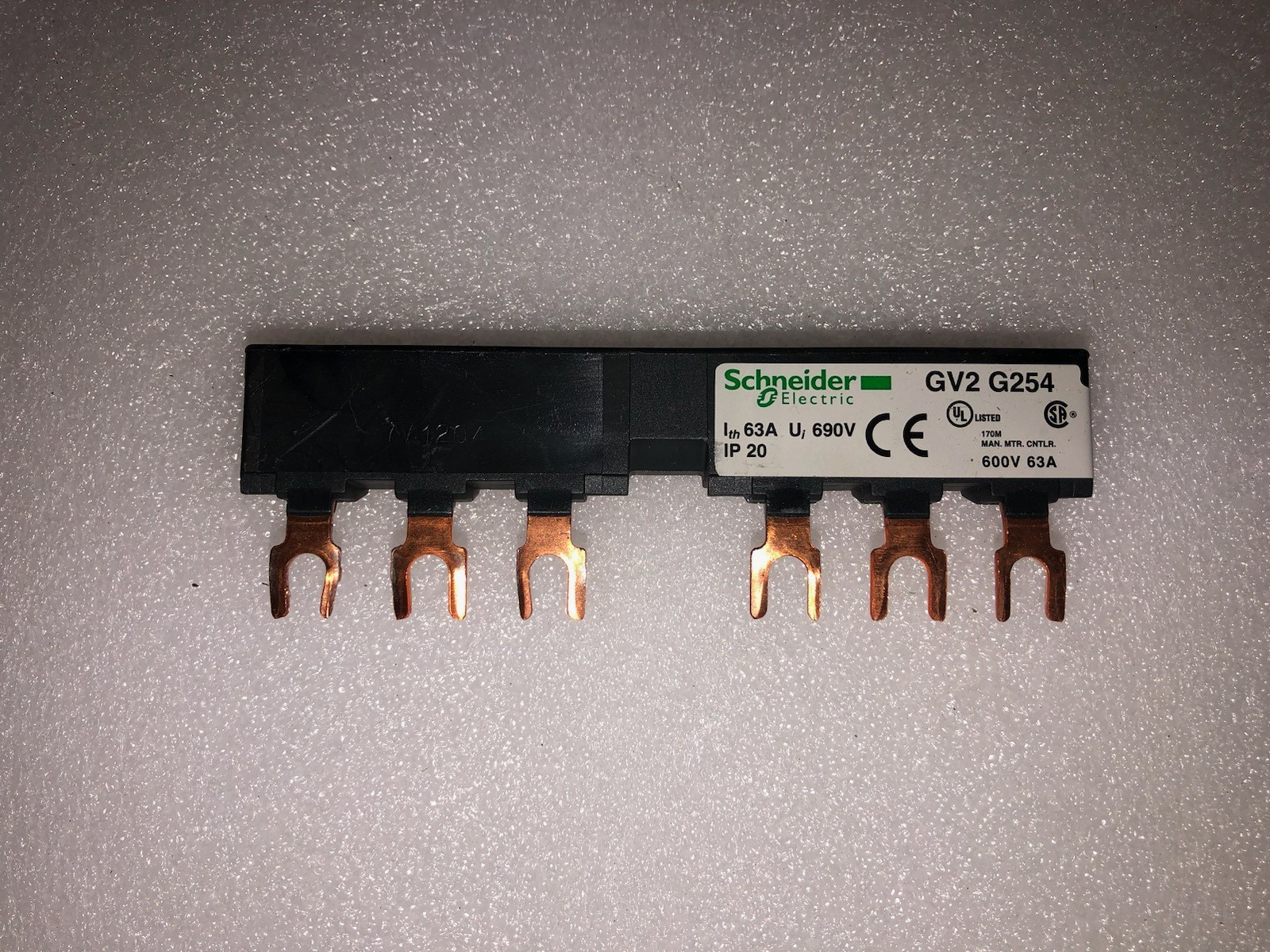 Schneider Electric GV2 G254, Manual Starter Busbar 63A 690V