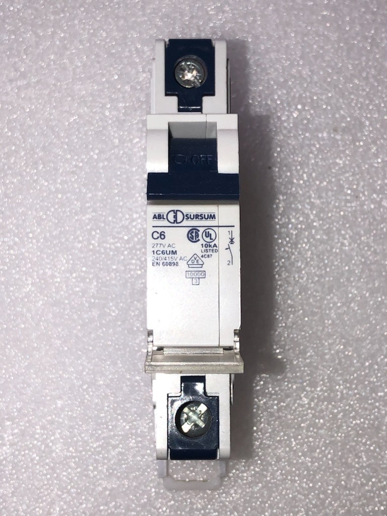 ABL Sursum (Altech) 1C6UM, Circuit Breaker, 1 Pole, 6A, 240/415V