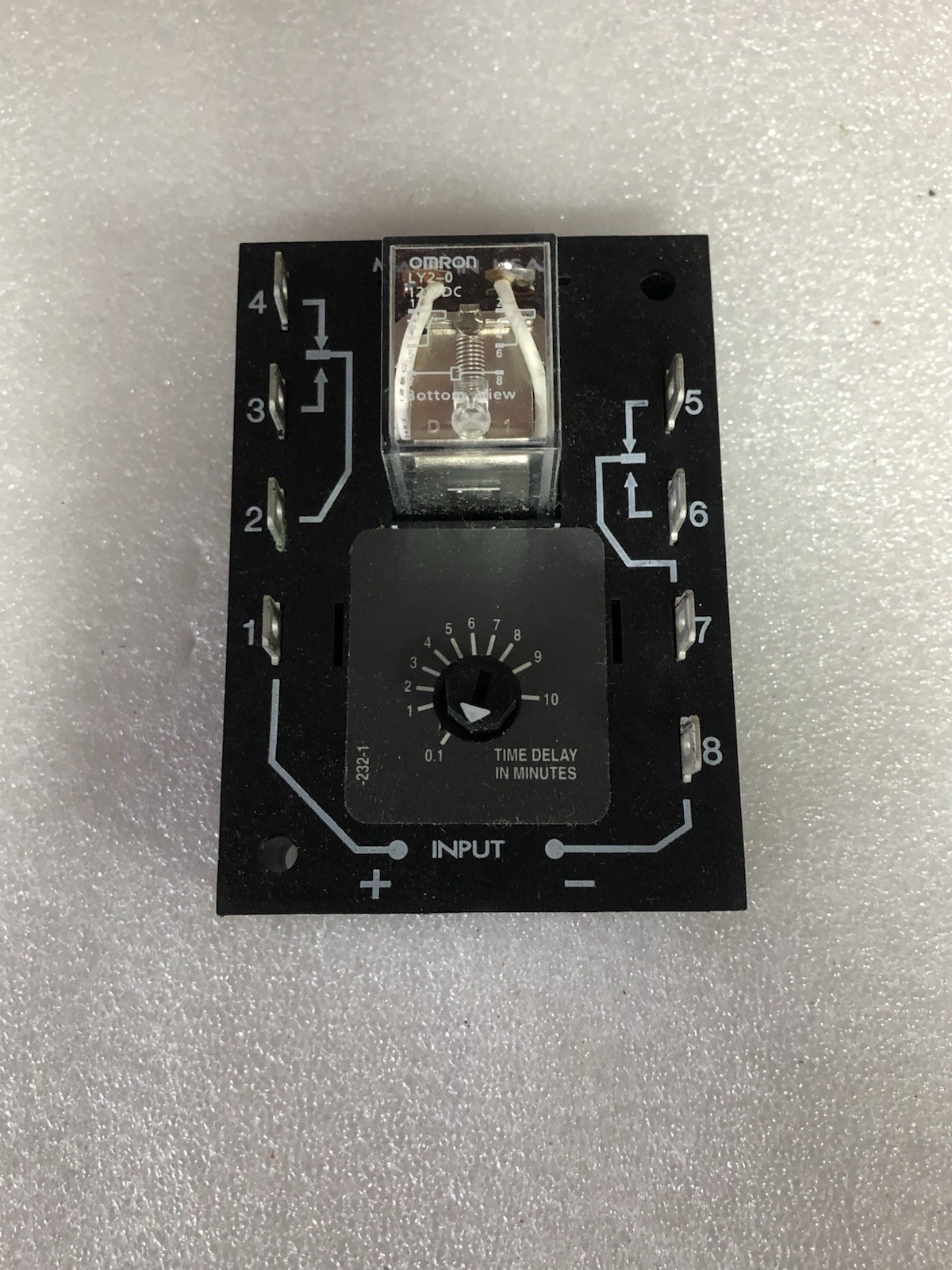 SSAC ERDM128, Solid State Timer, .1-10 Minutes, 12VDC, 120VAC @ 10A