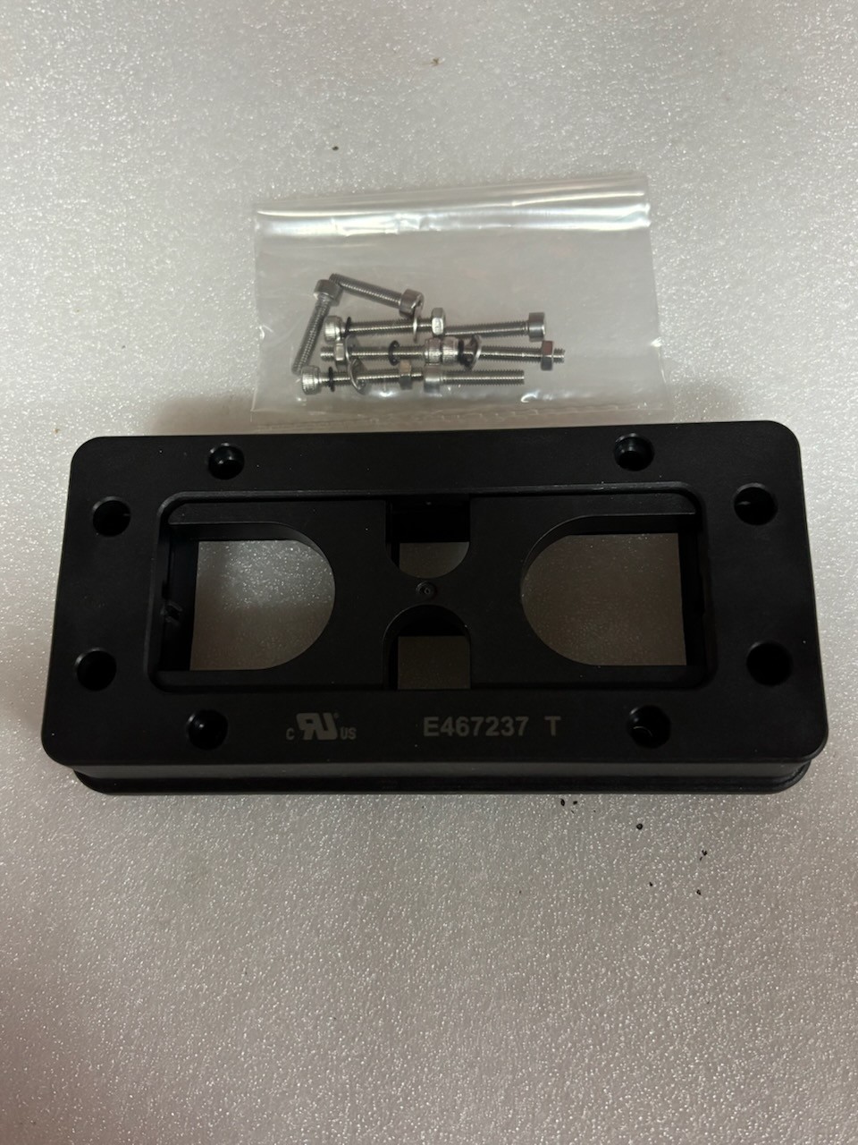 Bimed BPA-S-04-2-0, Cable Entry Frame, 2 Small, 2 Large Openings, Black