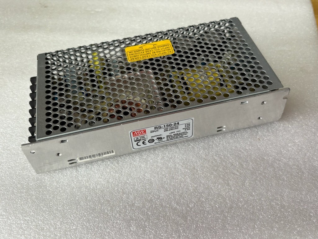 Mean Well RS-150-24, Power Supply, 24VDC, 6.5A, Input Selectable, 120/240VAC