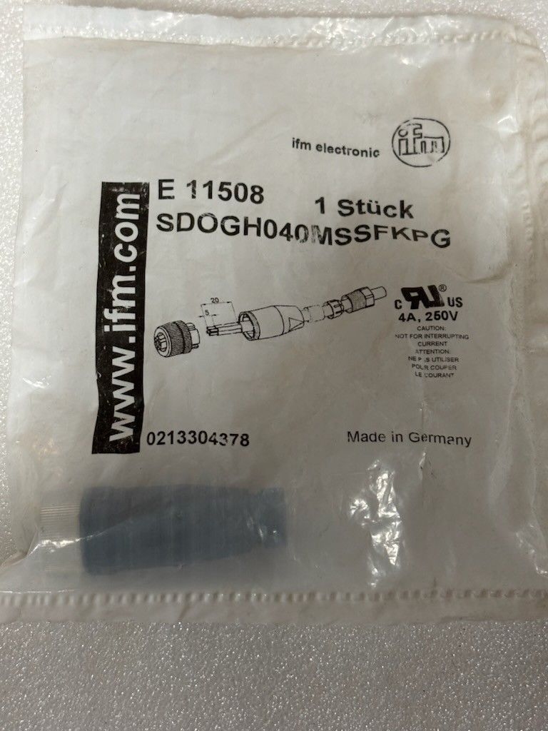 IFM E11508, SDOGH040MSSFKPG, M12 Connector
