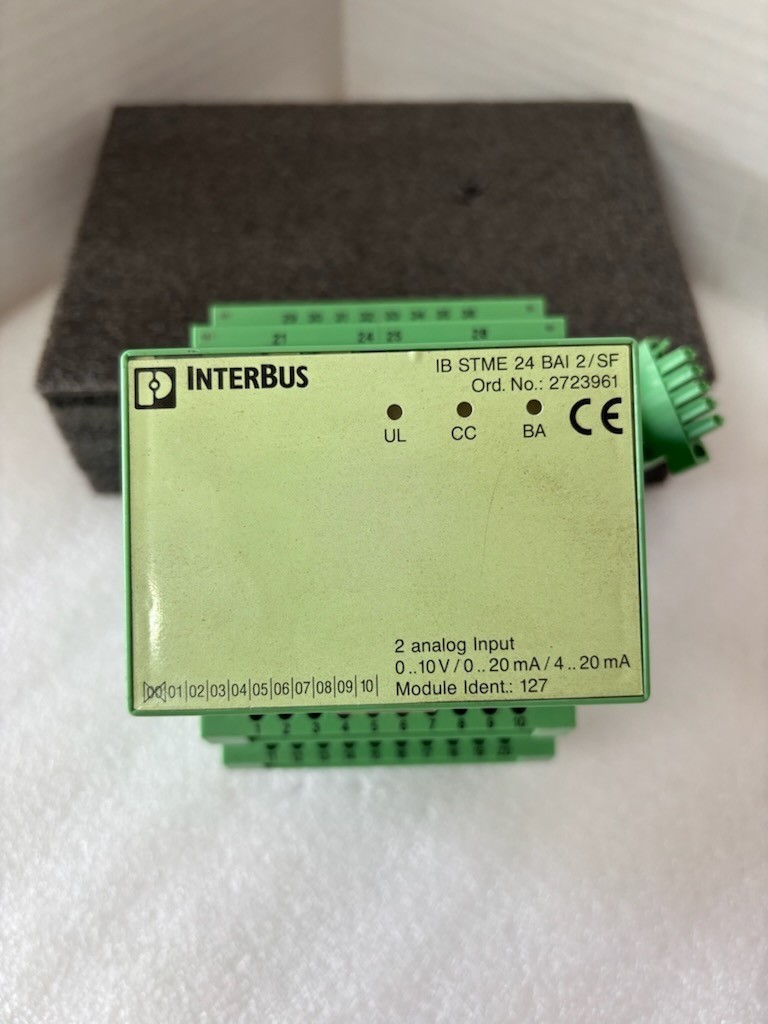 Phoenix Contact 2723961, 2 Channel Analog Input Interbus Terminal, 0-10V, 0-20mA