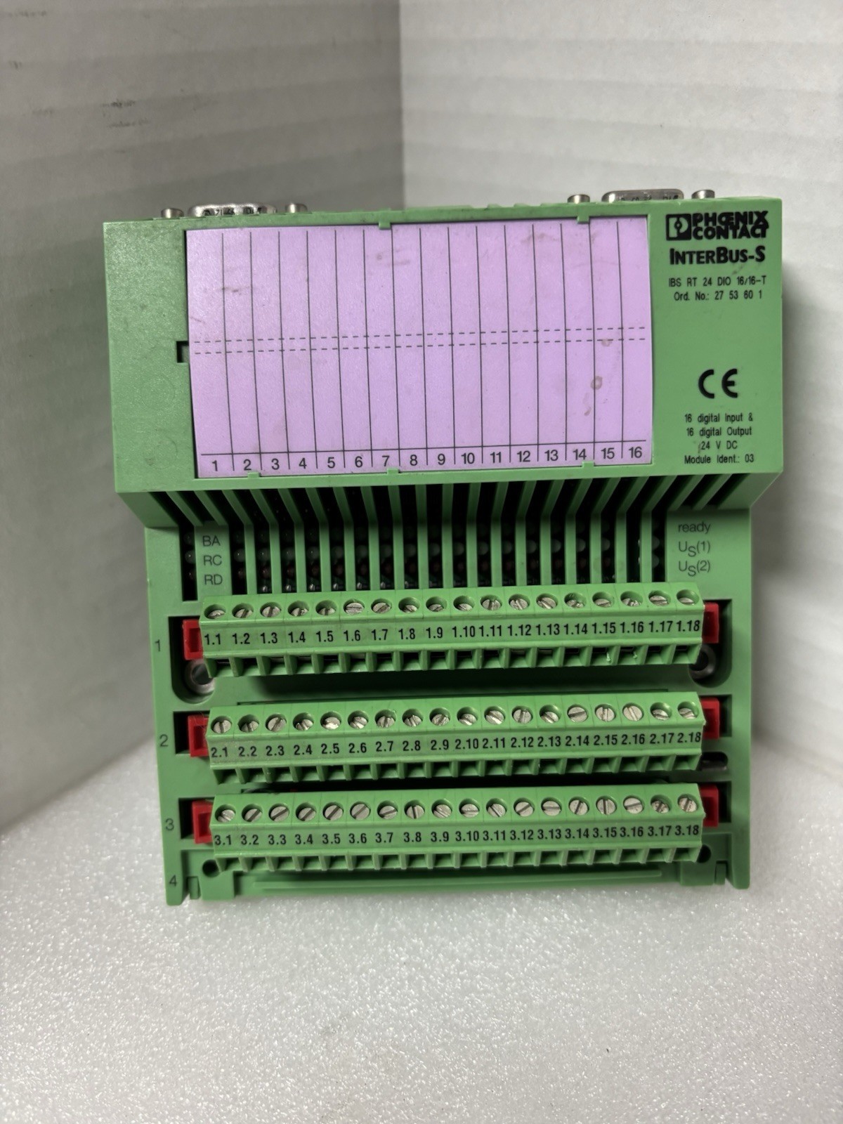 Phoenix Contact 2753601, 16 Channel Input & 16 Channel Output Module