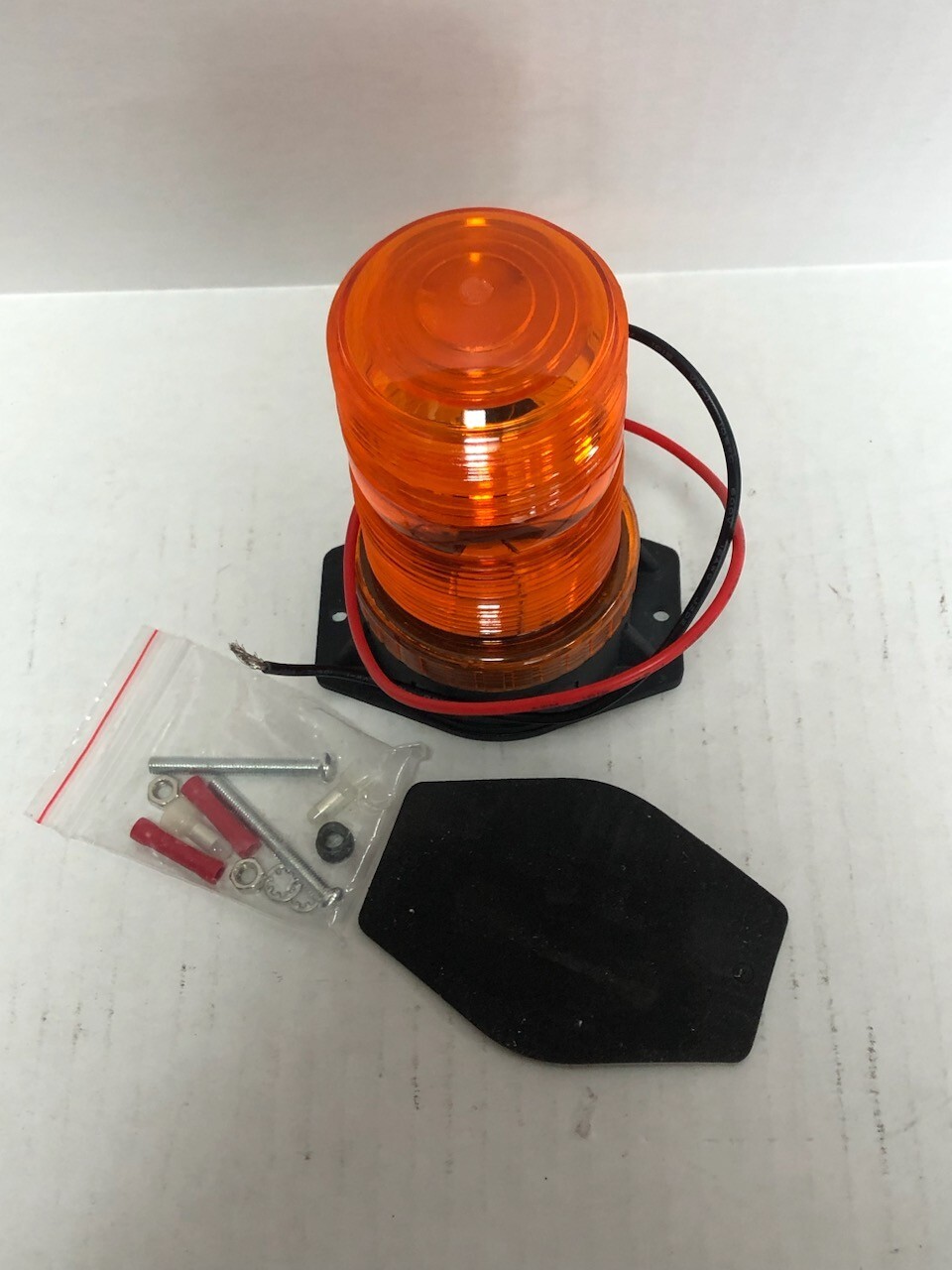 Railhead M490-LED AF, Amber LED Strobe Light, Flange Mount, 120V