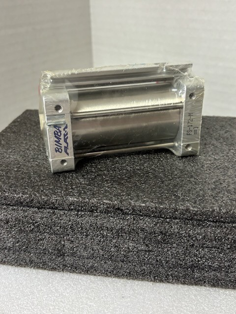 Bimba FS-172-M Square Flat-1 Pneumatic Cylinder 1-1/2" Bore 2" Stroke NEW