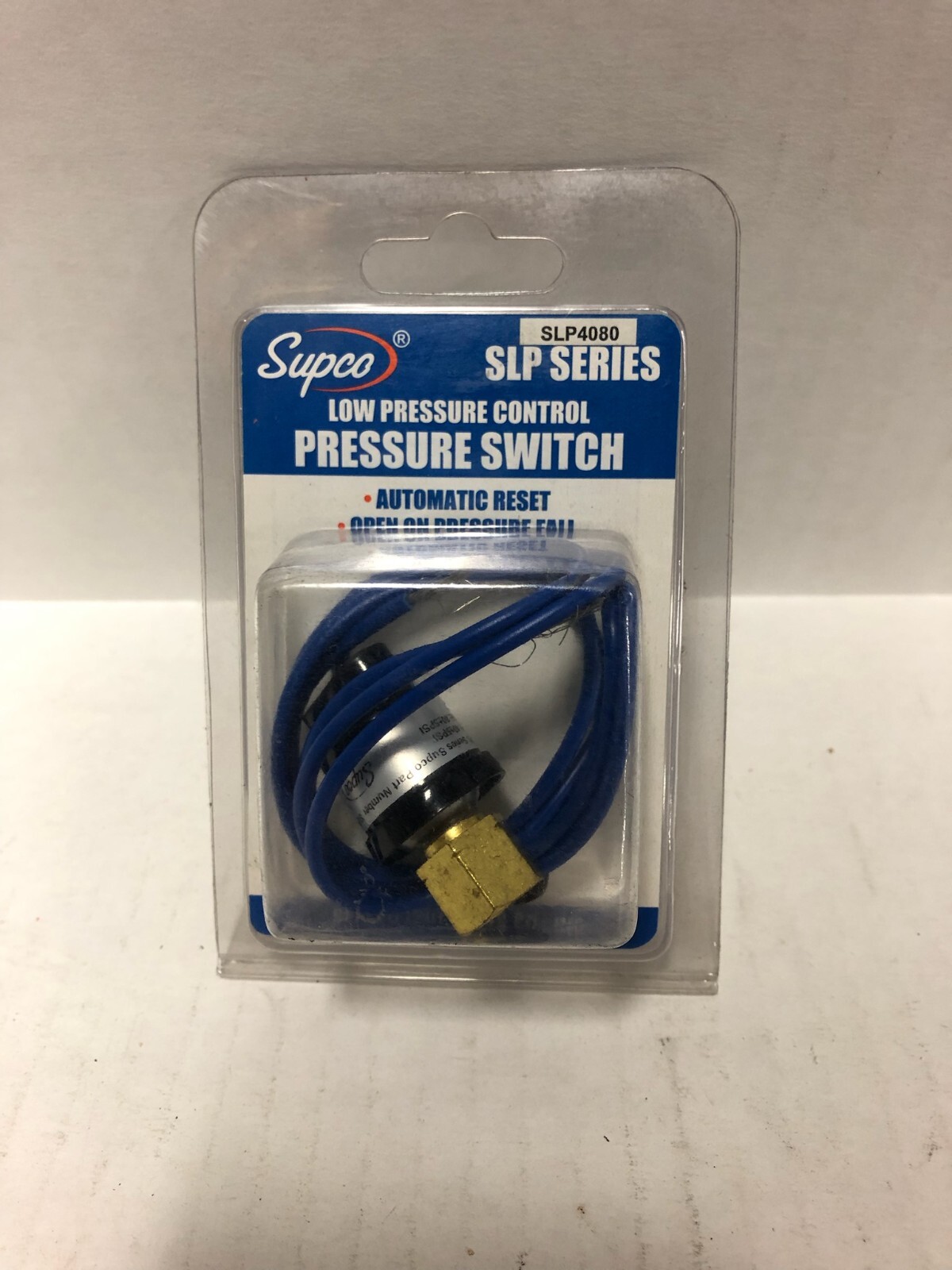 Supco SLP4080 Low Pressure Control Switch, Open @ 40 PSI, Close @ 80 PSI