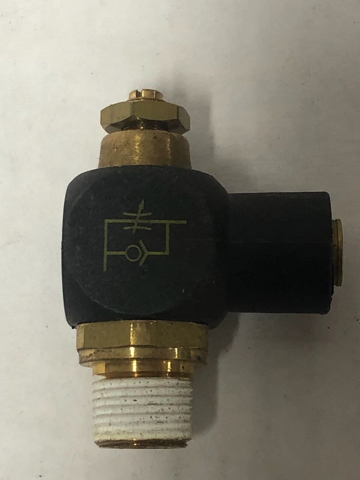 Legris 7765.60.18, 3/8" Flow Control, Metered Out, 90 Degree