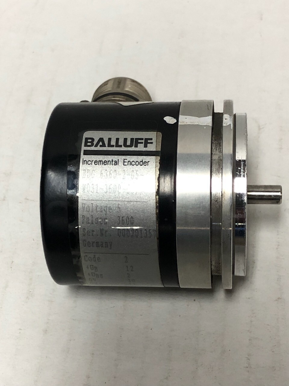Balluff BDG6360-2-05-W031-3600-65 Incremental Encoder, 3600 Pulses
