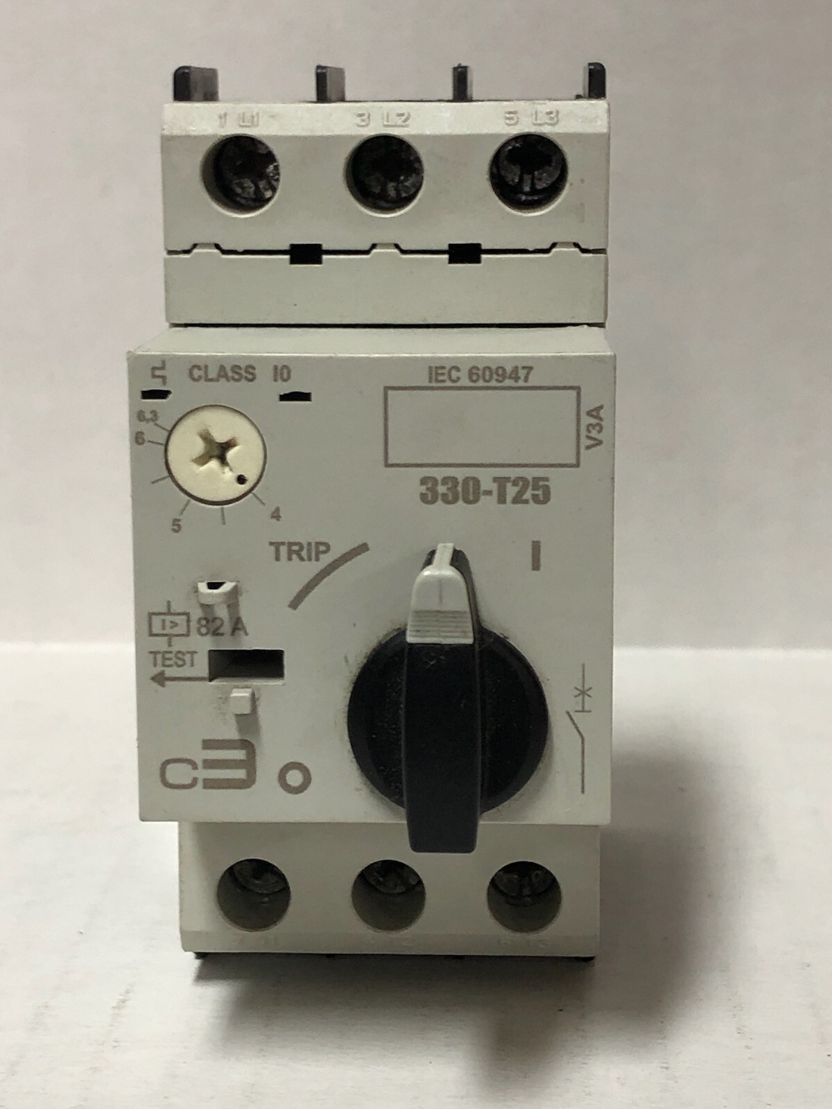 c3 Controls #330-T25S2D63, 4-6.3A Adjustable Manual Motor Starter
